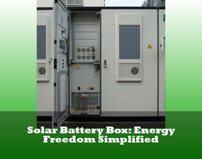 Solar Battery Box: Energy Freedom Simplified